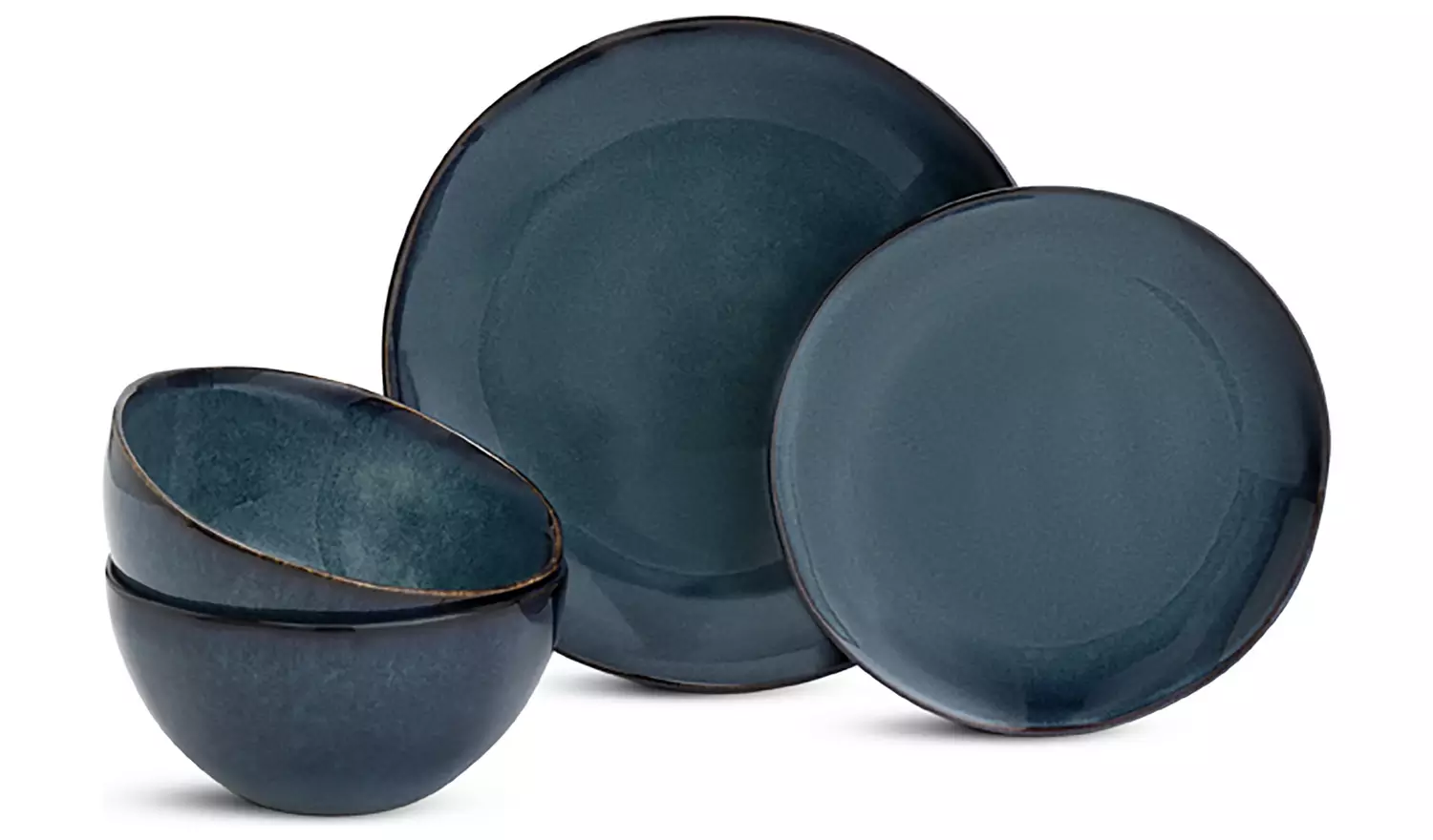 Navy dinnerware sets best sale